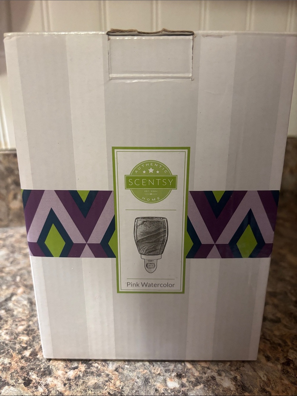 Scentsy Pink Watercolor Plug-In Warmer New with Box